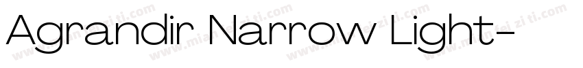 Agrandir Narrow Light字体转换